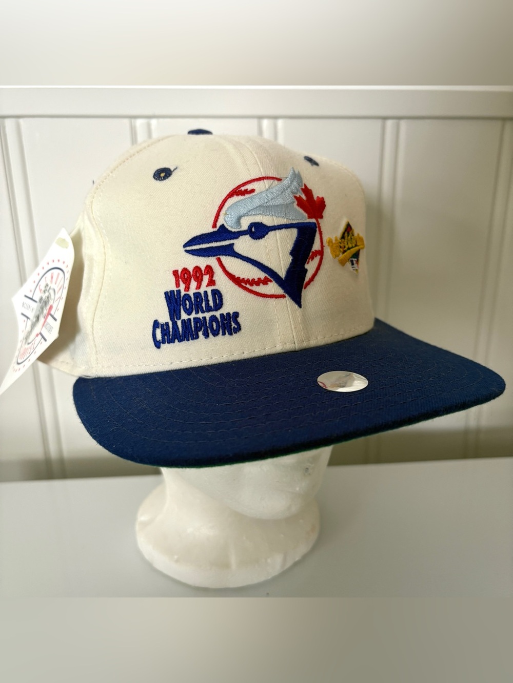 Vintage Toronto Blue Jays 1992 World Champions SnapBack Hat New Era Genuine NWT